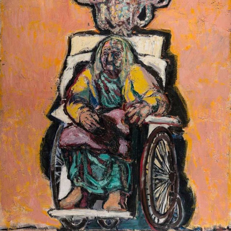 David Herskovitz Anciana en silla de ruedas